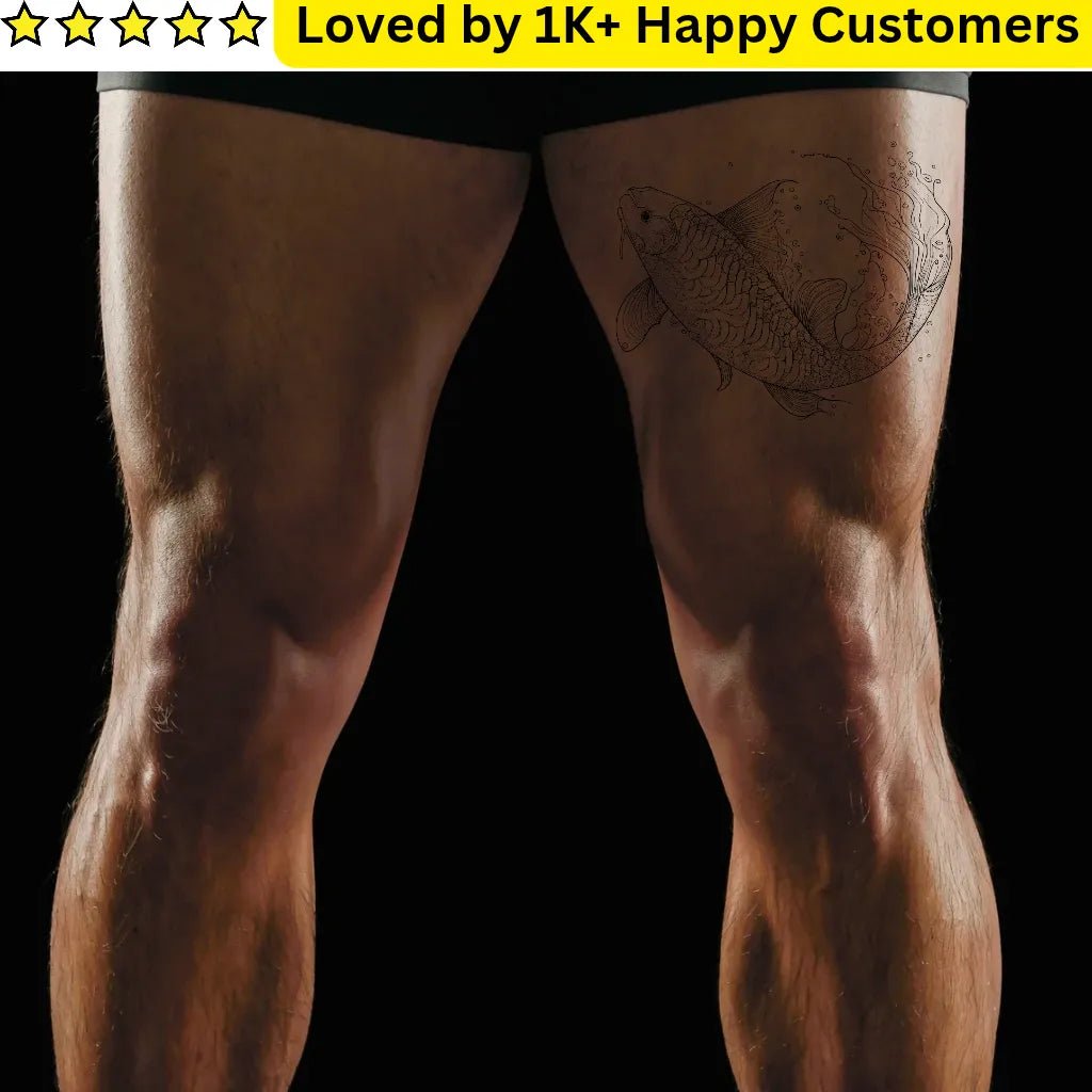 Leg Tattoo Ideas Guys – Koi Fish Strength & Style - TeMaRo™