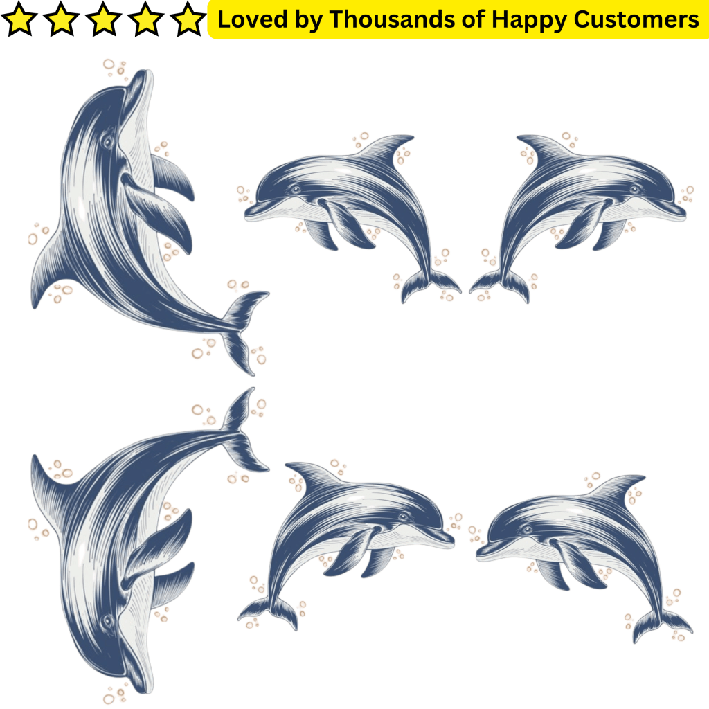 Leg Tattoos - Dolphin - TeMaRo™