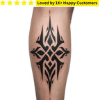 Men Tattoos on Leg | Temporary Custom Artwork - TeMaRo™ 🇿🇦