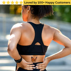 Person wearing a black sports bra with a butterfly tattoo outdoors. Lower Back Tattoos Womens – Feminine & Flirty