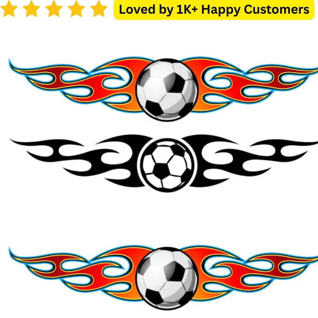 Men Tattoo Chest - Tribal Soccer Design - TeMaRo™