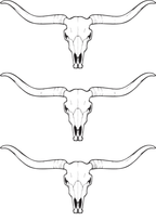 Men Tattoo Design on Leg - Horns - TeMaRo™