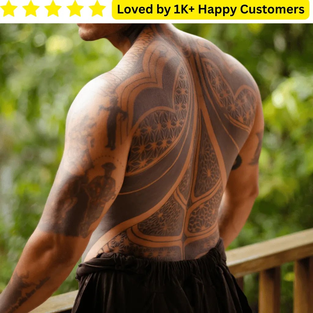 Tattoos for Men on Back | Custom Temporary Tattoos - TeMaRo™ 🇿🇦