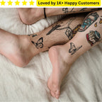Tattoo on a Leg – Custom Temporary Tattoos - TeMaRo™ 🇿🇦
