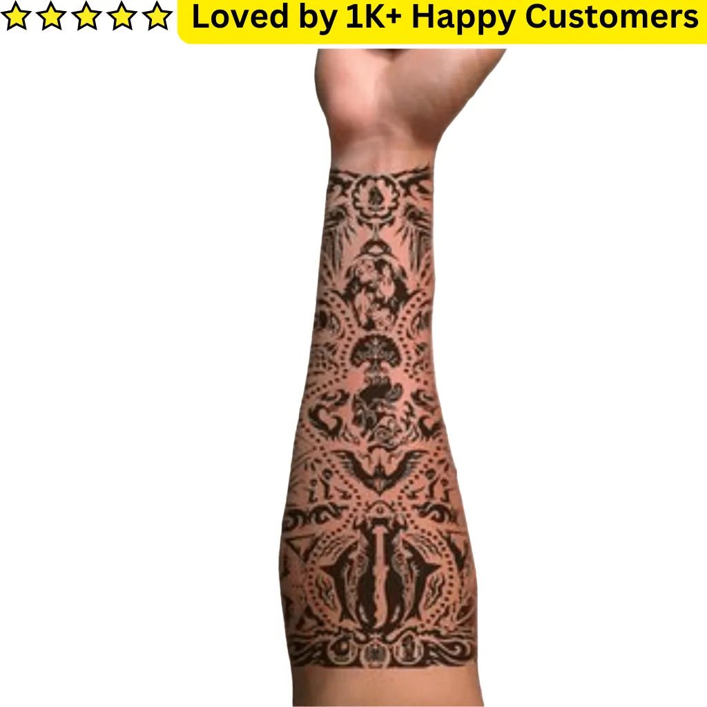 Men Tattoos Arm Sleeve |Temporary Custom Artwork - TeMaRo™ 🇿🇦