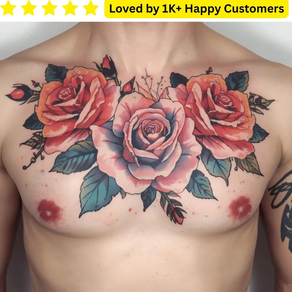 Men Chest Tattoo | Bold & Powerful - TeMaRo™ 🇿🇦