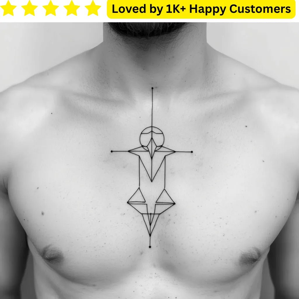 Men Chest Tattoo | Bold & Powerful - TeMaRo™ 🇿🇦
