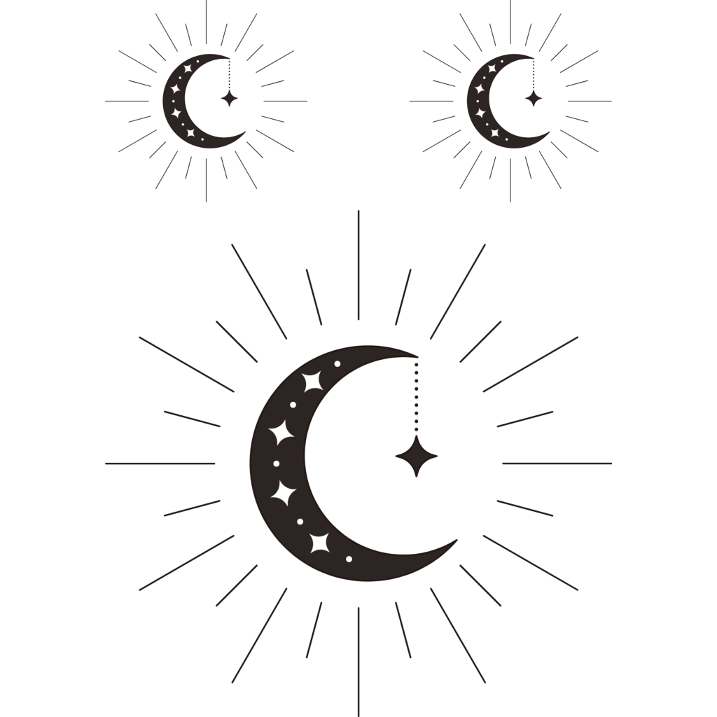 Moon and Star Tattoo - TeMaRo™