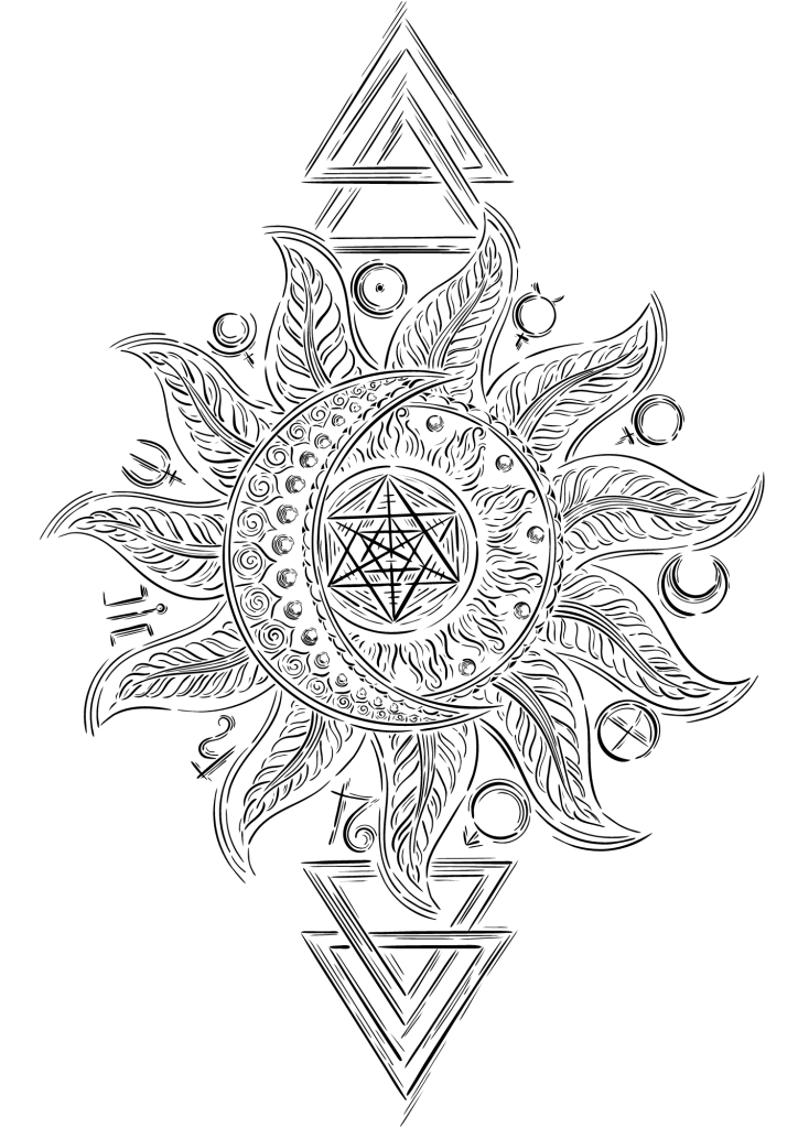 Mystical Sun Symbol Tattoo - TeMaRo™