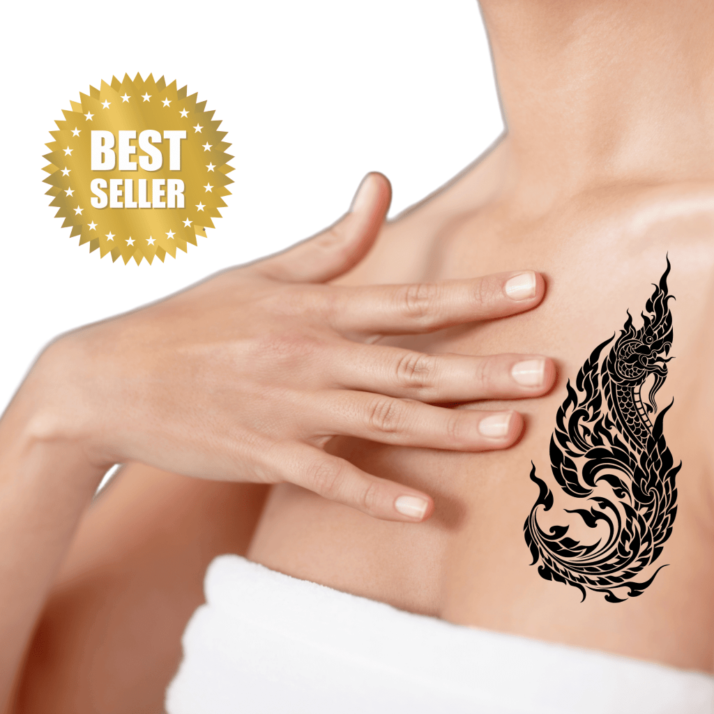 Naga Thai Tattoo Stickers - TeMaRo™ 🇿🇦
