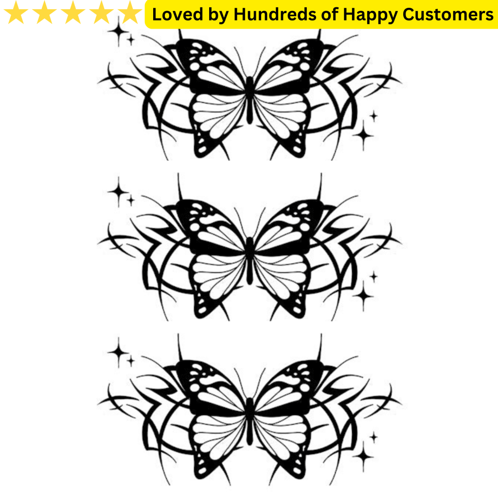 Neck Tattoos Women - Butterfly - TeMaRo™