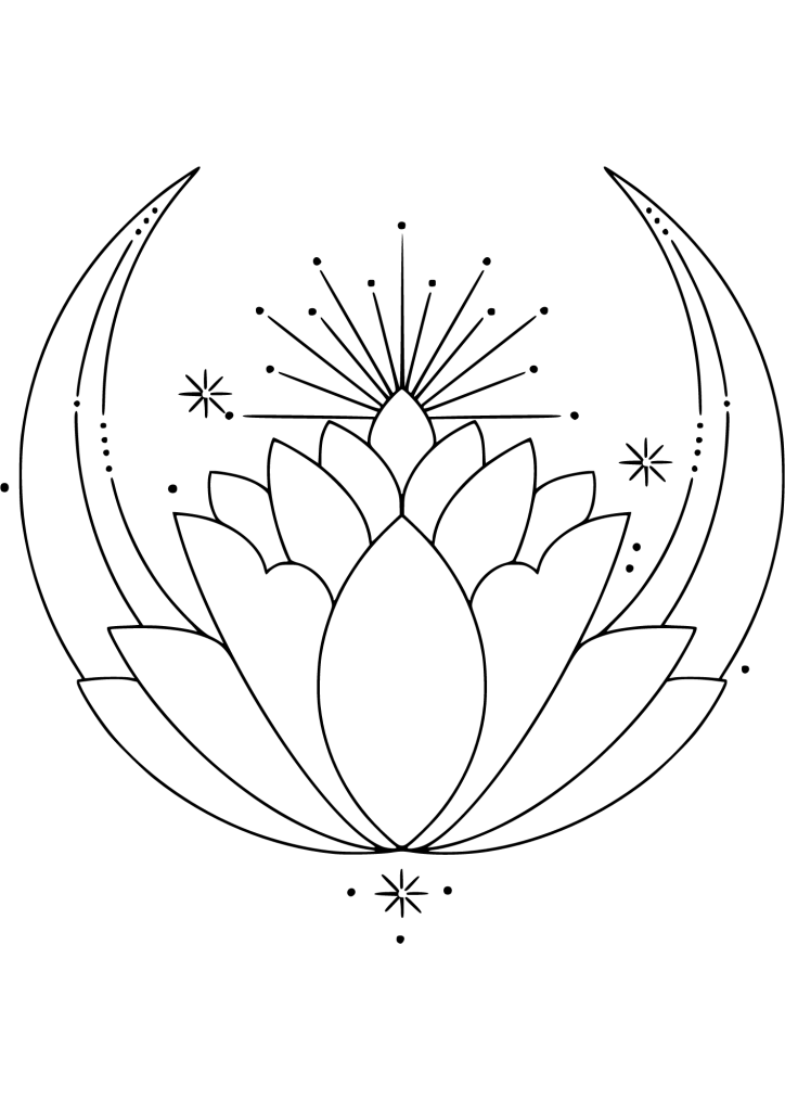 Non Permanent Celestial Floral Tattoo - TeMaRo™