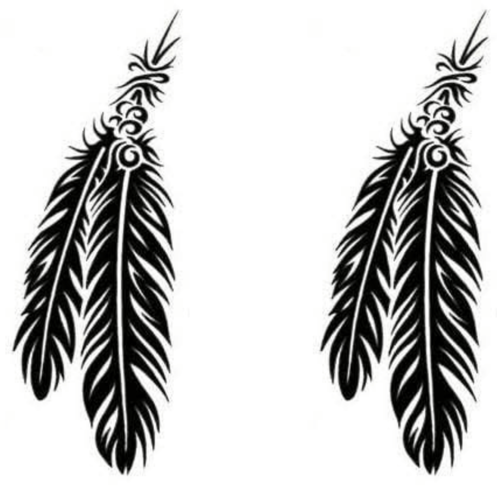 Non Permanent Feather Tattoo for Woman - TeMaRo™