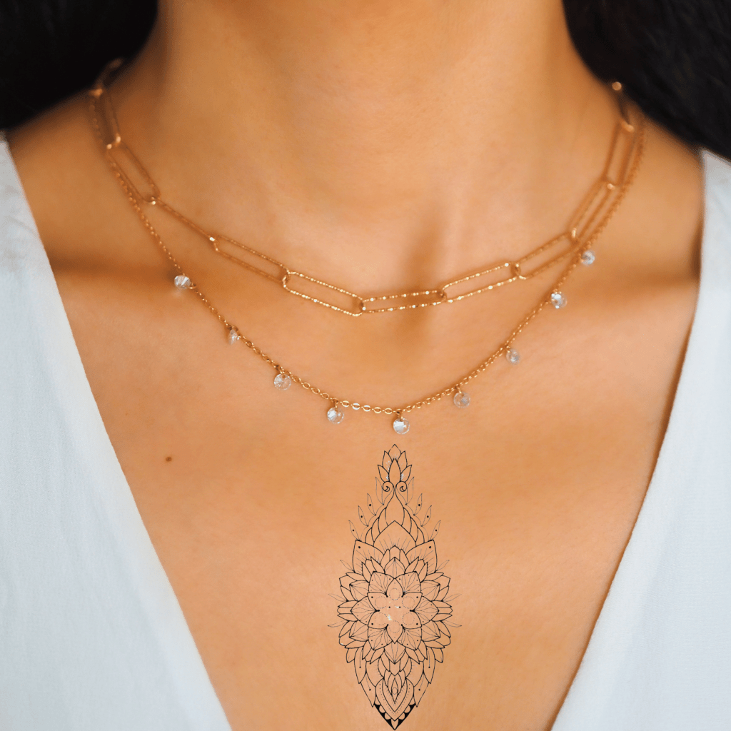 Non Permanent Sternum Tattoo Small - TeMaRo™