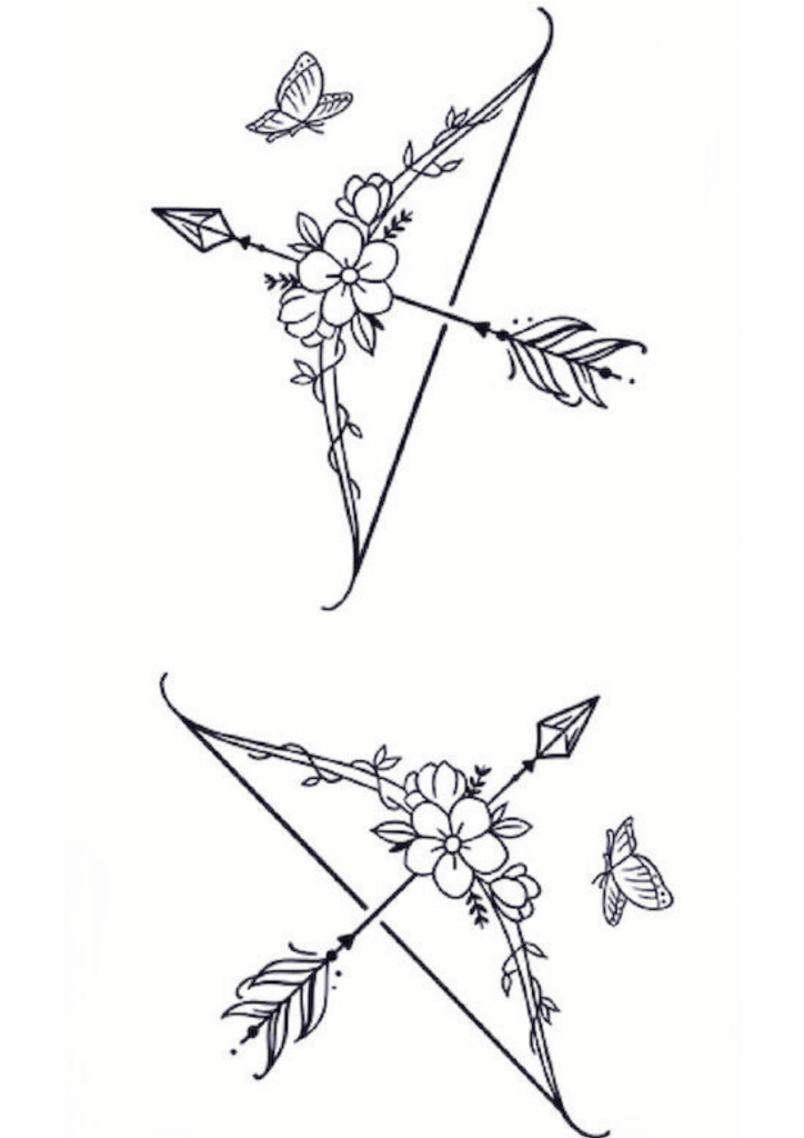 Non Permanent Tattoos DIY - Bow and Arrow - TeMaRo™