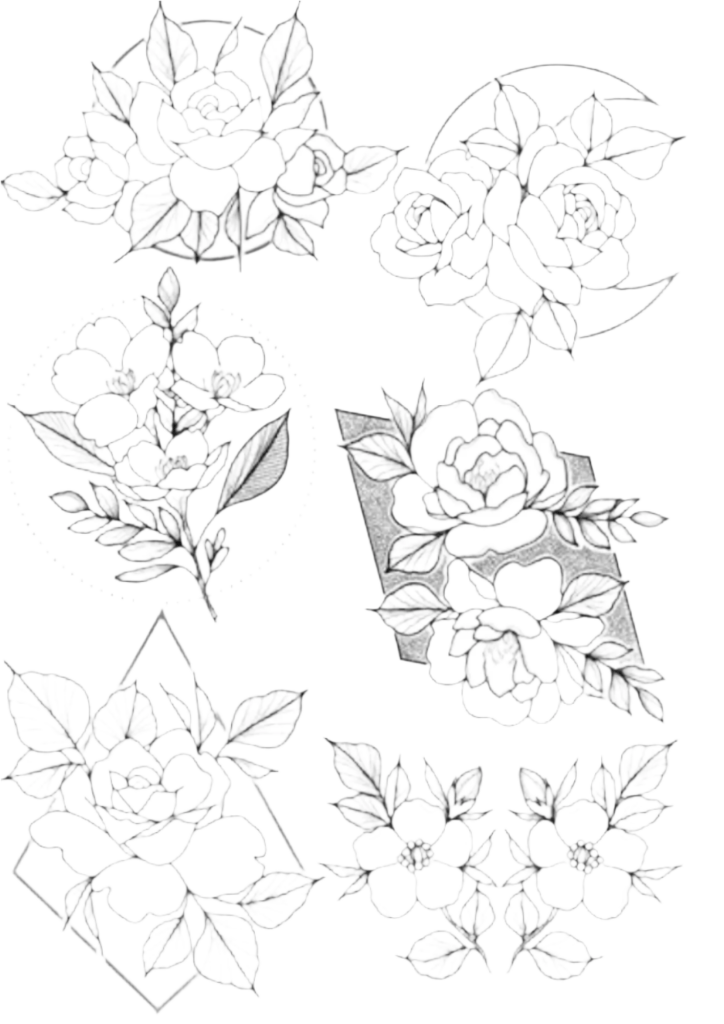 Not Permanent Tattoo - Flowers - TeMaRo™