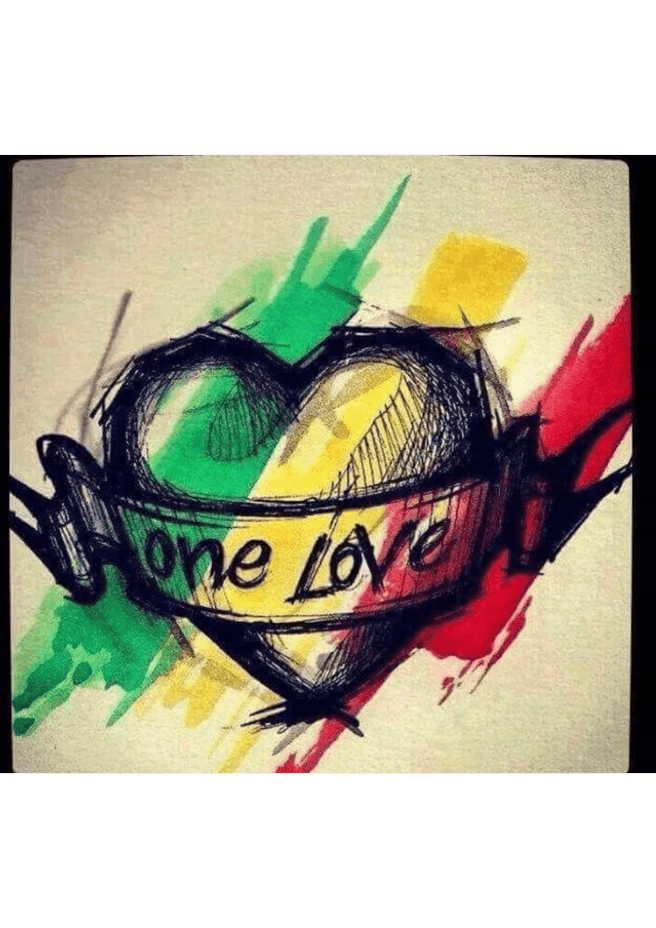 One Love Non Permanent Rasta Tattoos - TeMaRo™