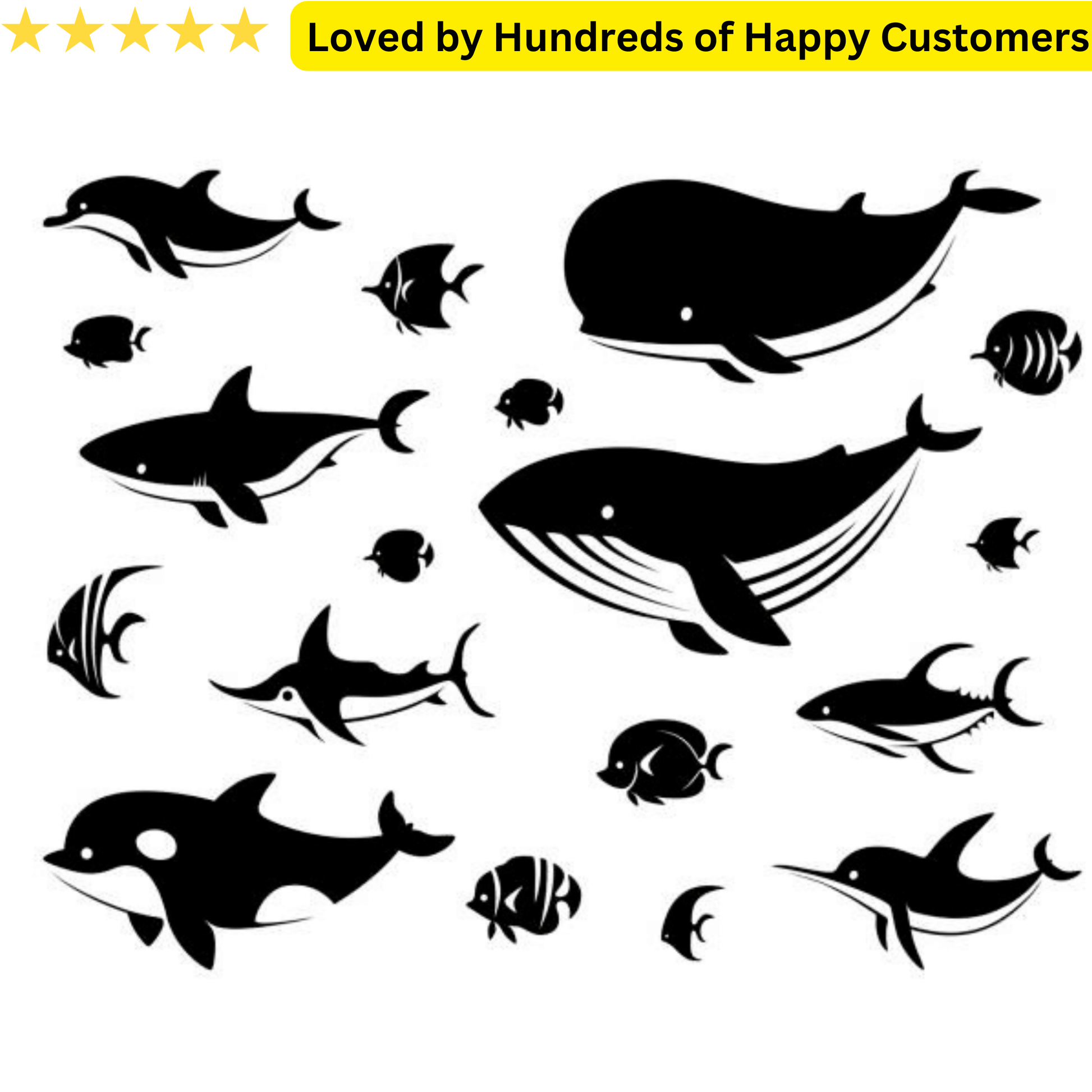 Fake Tattoos for Kids - Ocean Life