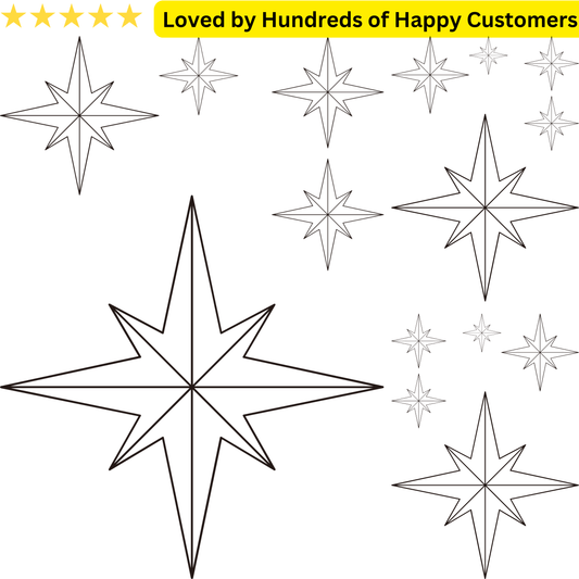 Celestial Star Tattoo Neck