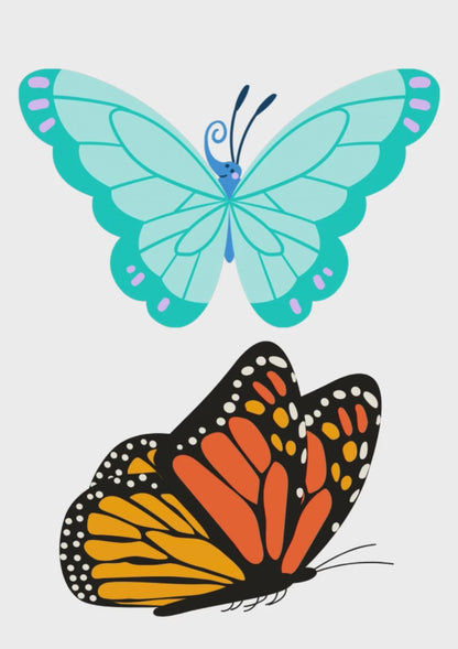 Thigh Temporary Tattoos - Butterfly