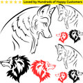 Removable Tattoo Tribal Wolf - TeMaRo™