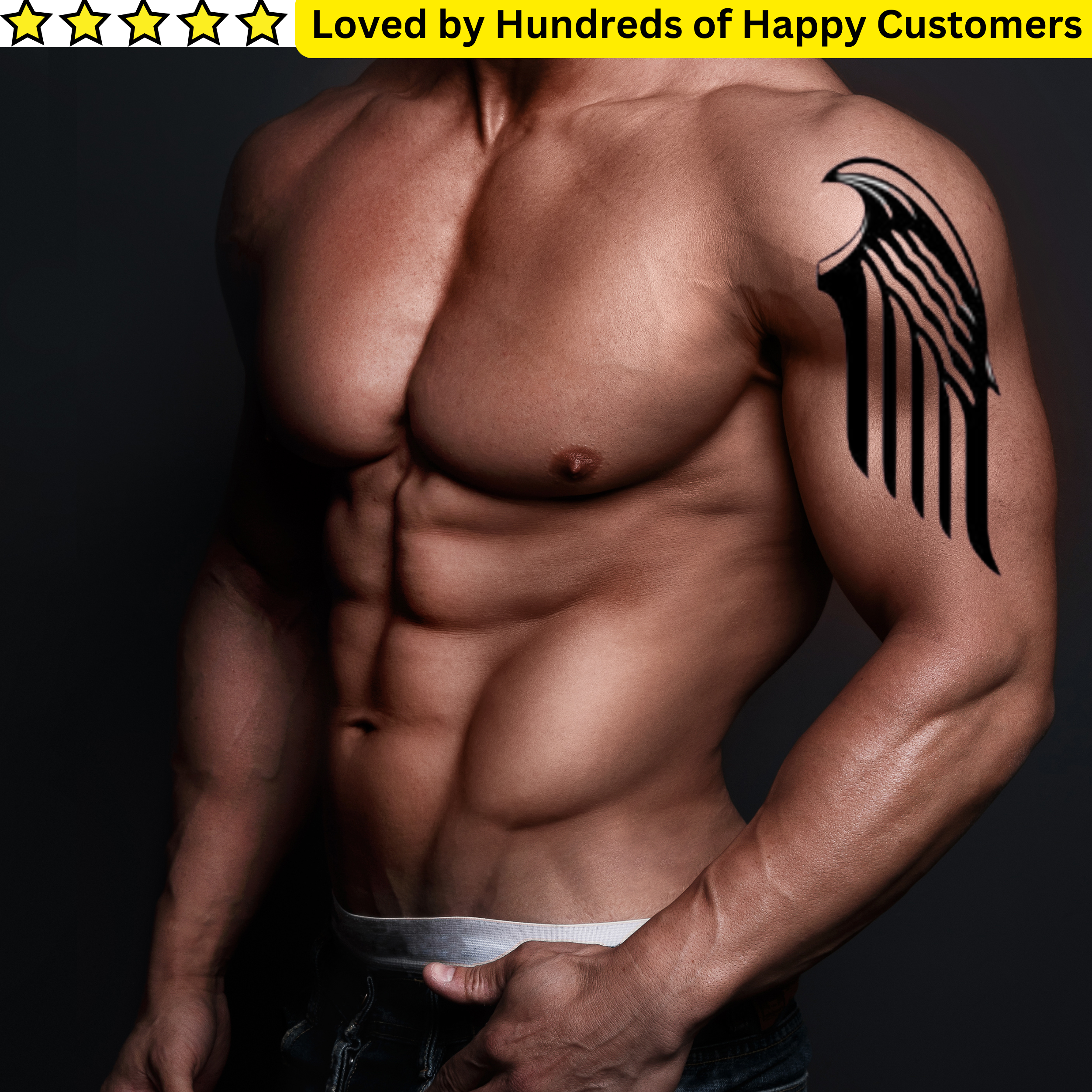 Leg Tattoos Men - Wings Pack