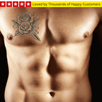 Rose on Hand Tattoos Men - TeMaRo™