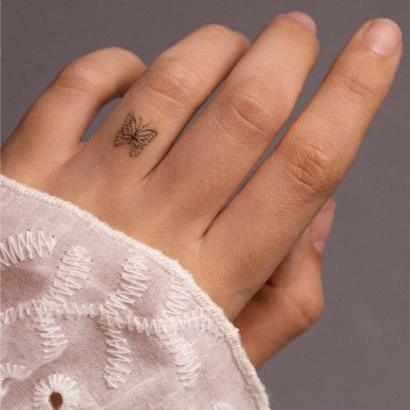 Women's Temporary Neck Tattoos - Butterfly