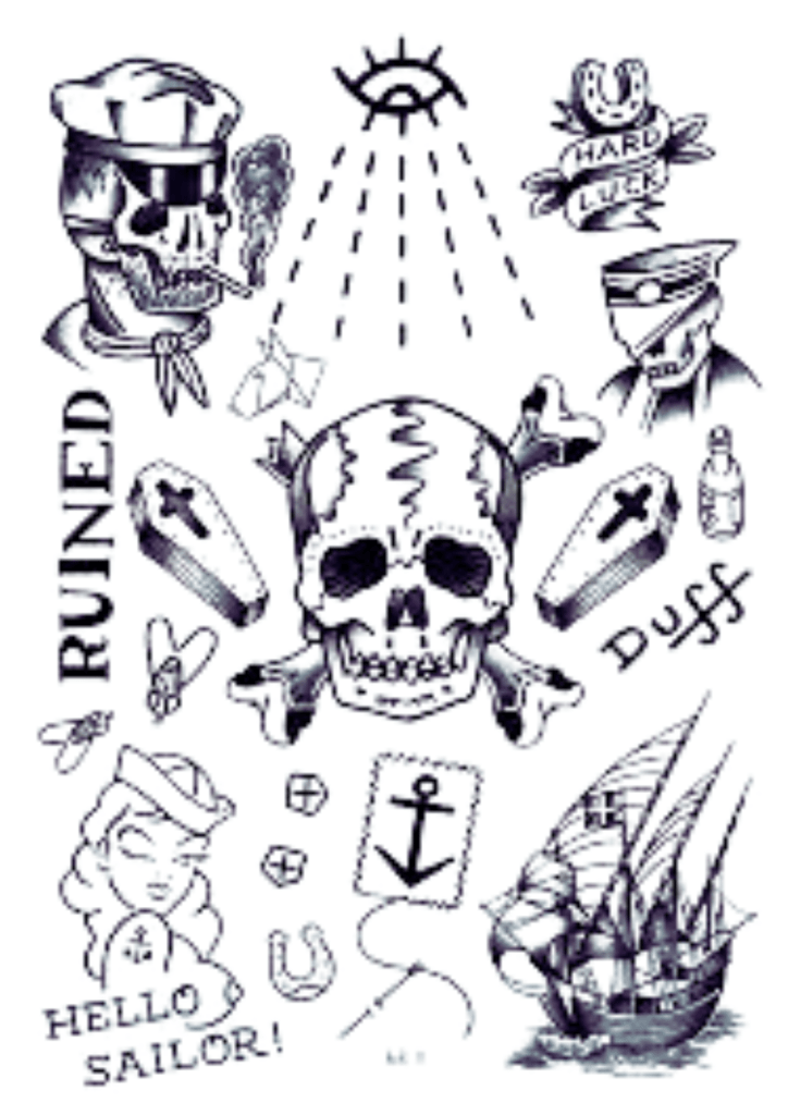 Sailor Tattoo Sheet - TeMaRo™