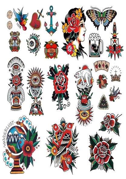 Old School Tattoo Stickers