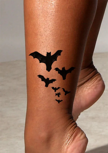 Halloween Flying Bat Tattoo