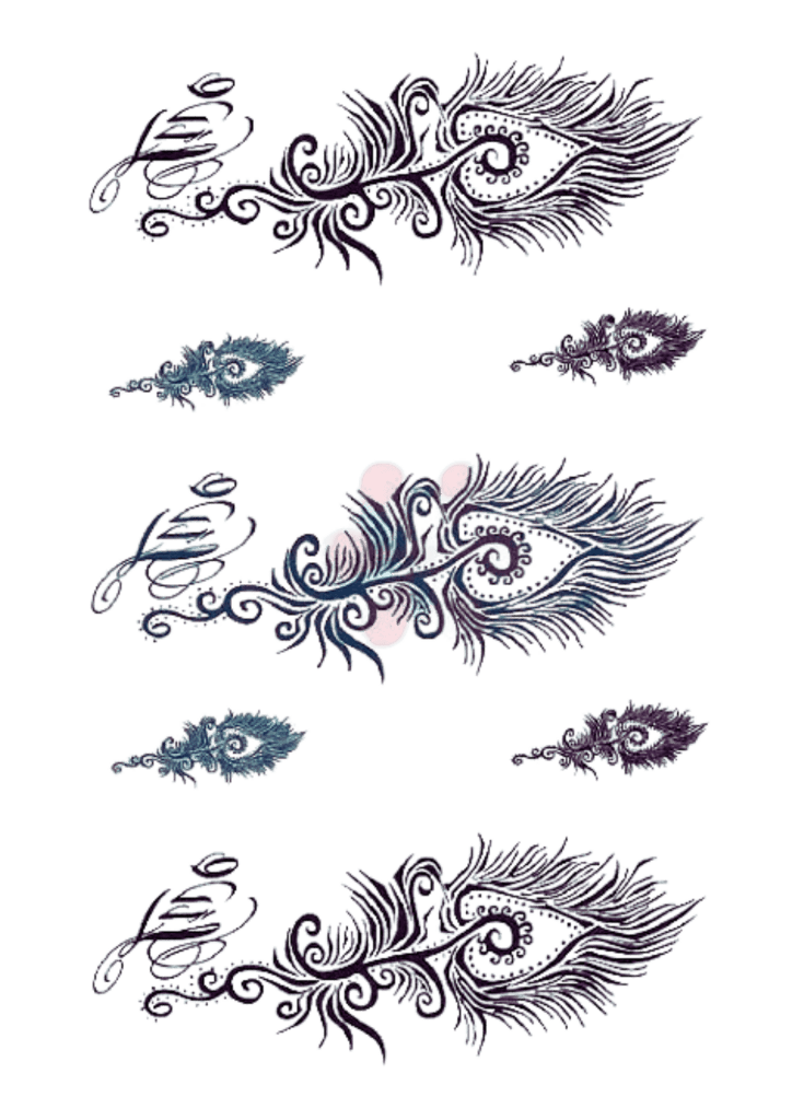 Semi Permanent Feather Tattoo - TeMaRo™