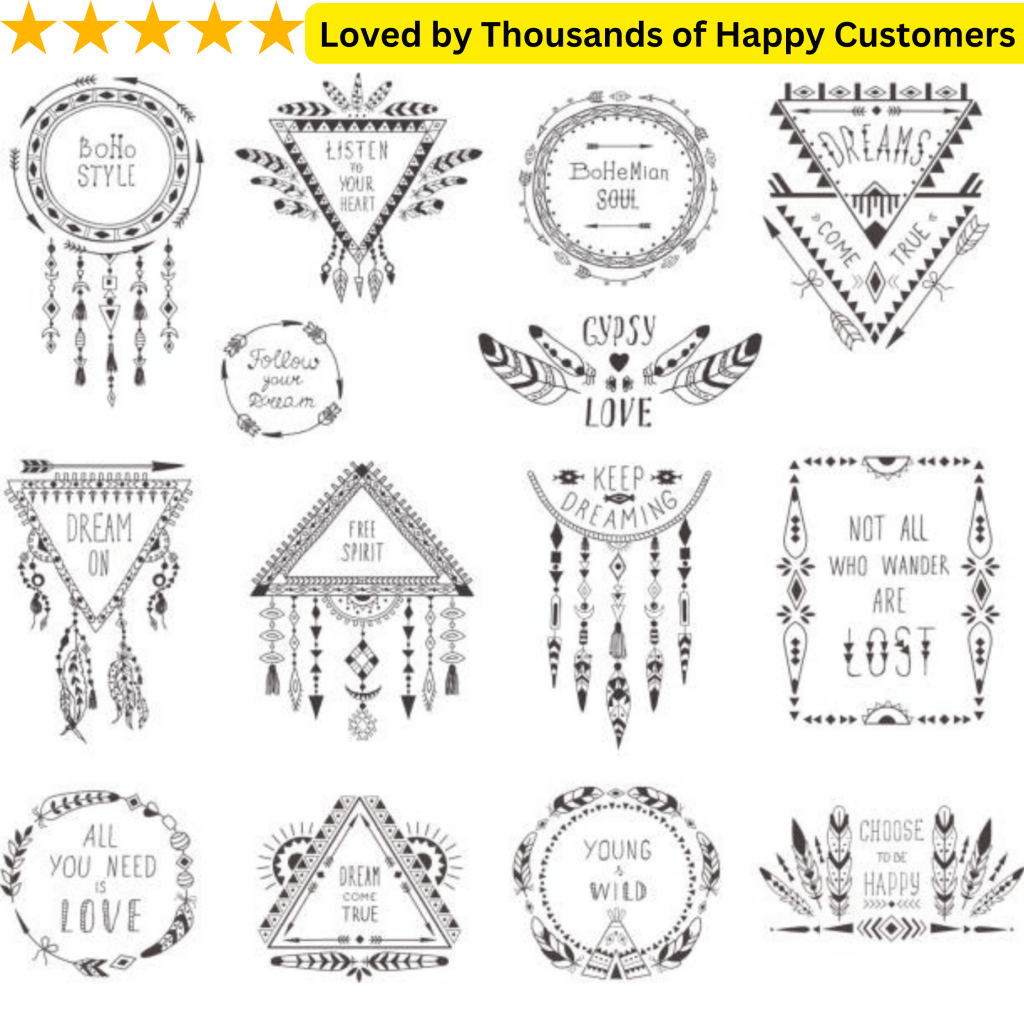 Sheet of Native American Tattoos - TeMaRo™