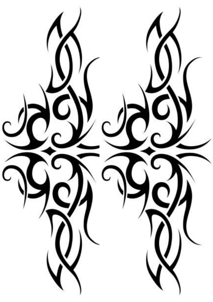 Shoulder Tattoo Men - 2 X Tribal - TeMaRo™