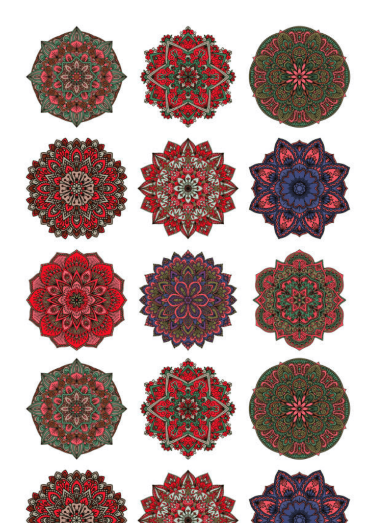 Simple Mandala Flower Tattoo for Ladies - TeMaRo™