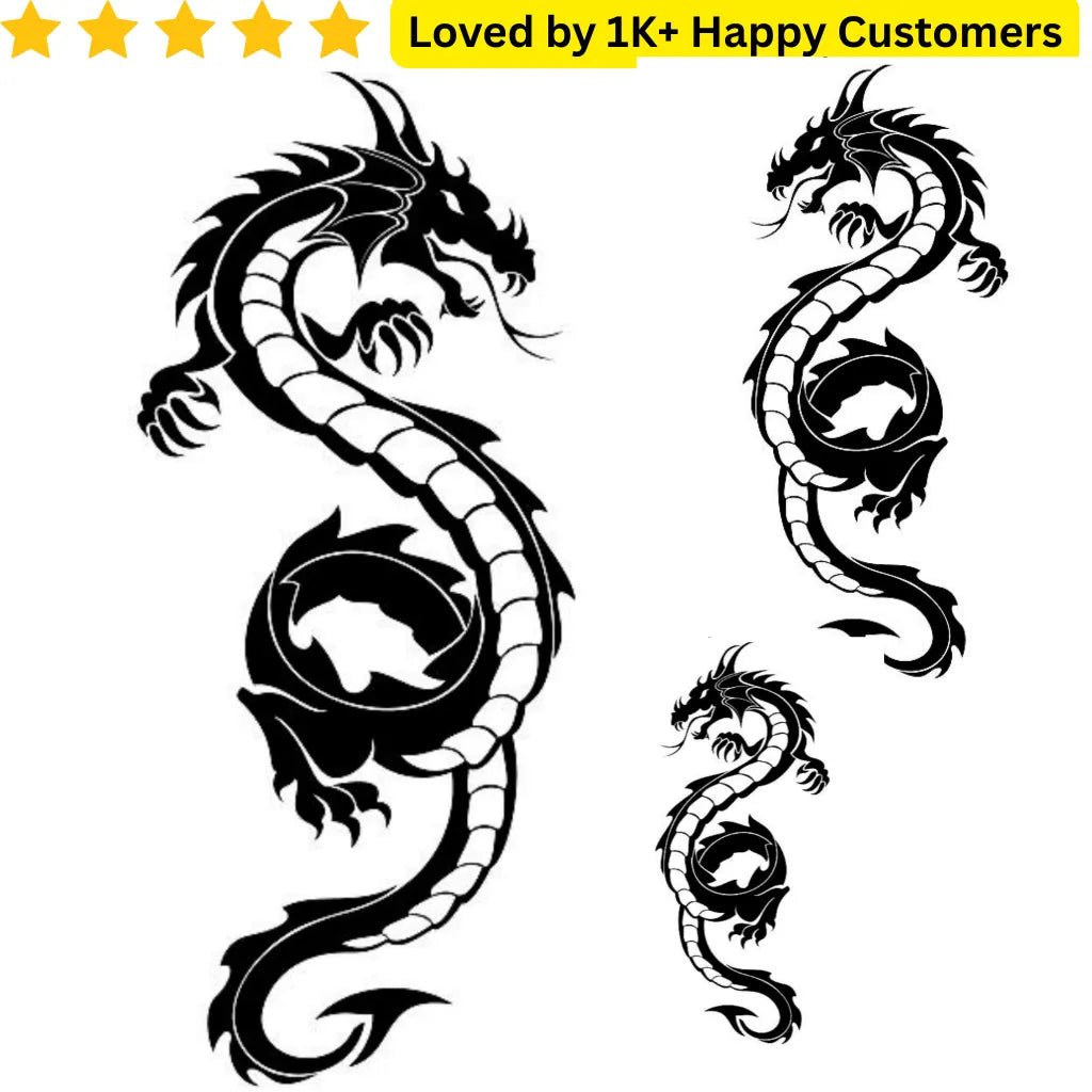 Sleeve Tattoo for Men - Dragon - TeMaRo™