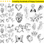 Floral Designs Tattoo | Custom Temporary Artwork - TeMaRo™ 🇿🇦