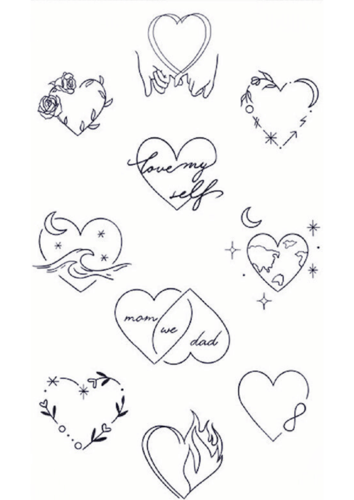 Small Tattoo Ideas with Meaning - Hearts - TeMaRo™