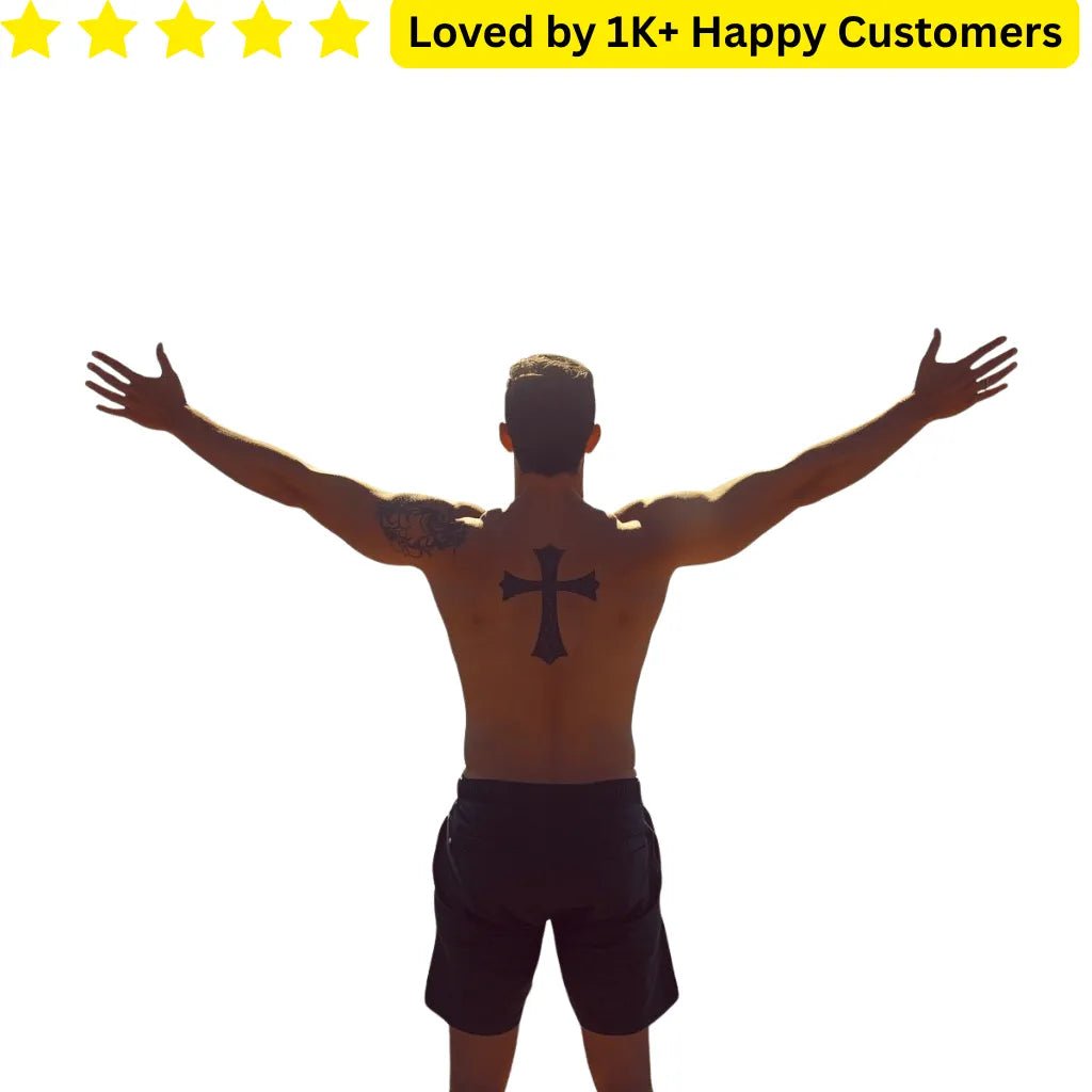 Tattoos of Crosses for Men | Custom Temporary Tattoos - TeMaRo™ 🇿🇦