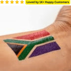 🇿🇦 South African Flag Temporary Tattoos – Custom & Temporary - TeMaRo™