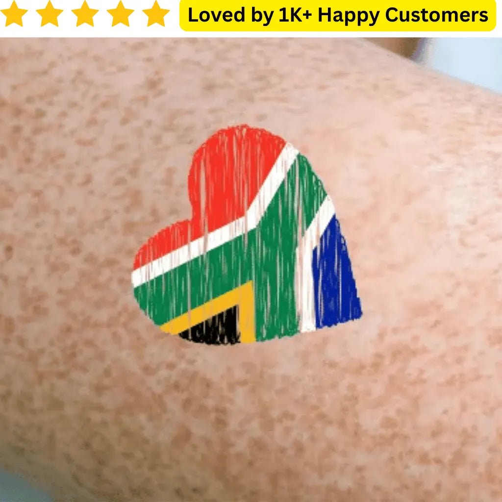 South African Flag Tattoos – Custom & Temporary 🇿🇦 - TeMaRo™ 🇿🇦