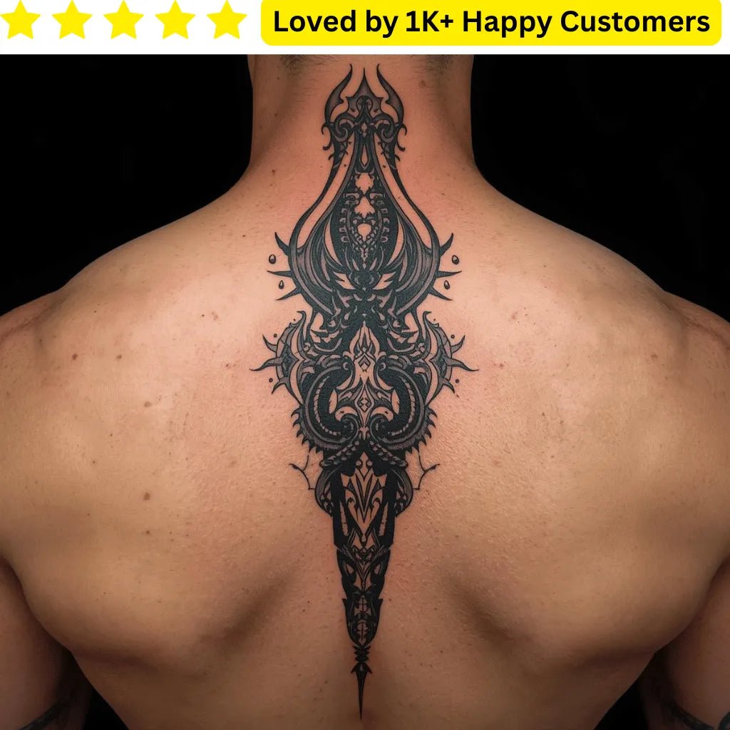 Tattoos Men Back – Custom Temporary Tattoos - TeMaRo™ 🇿🇦