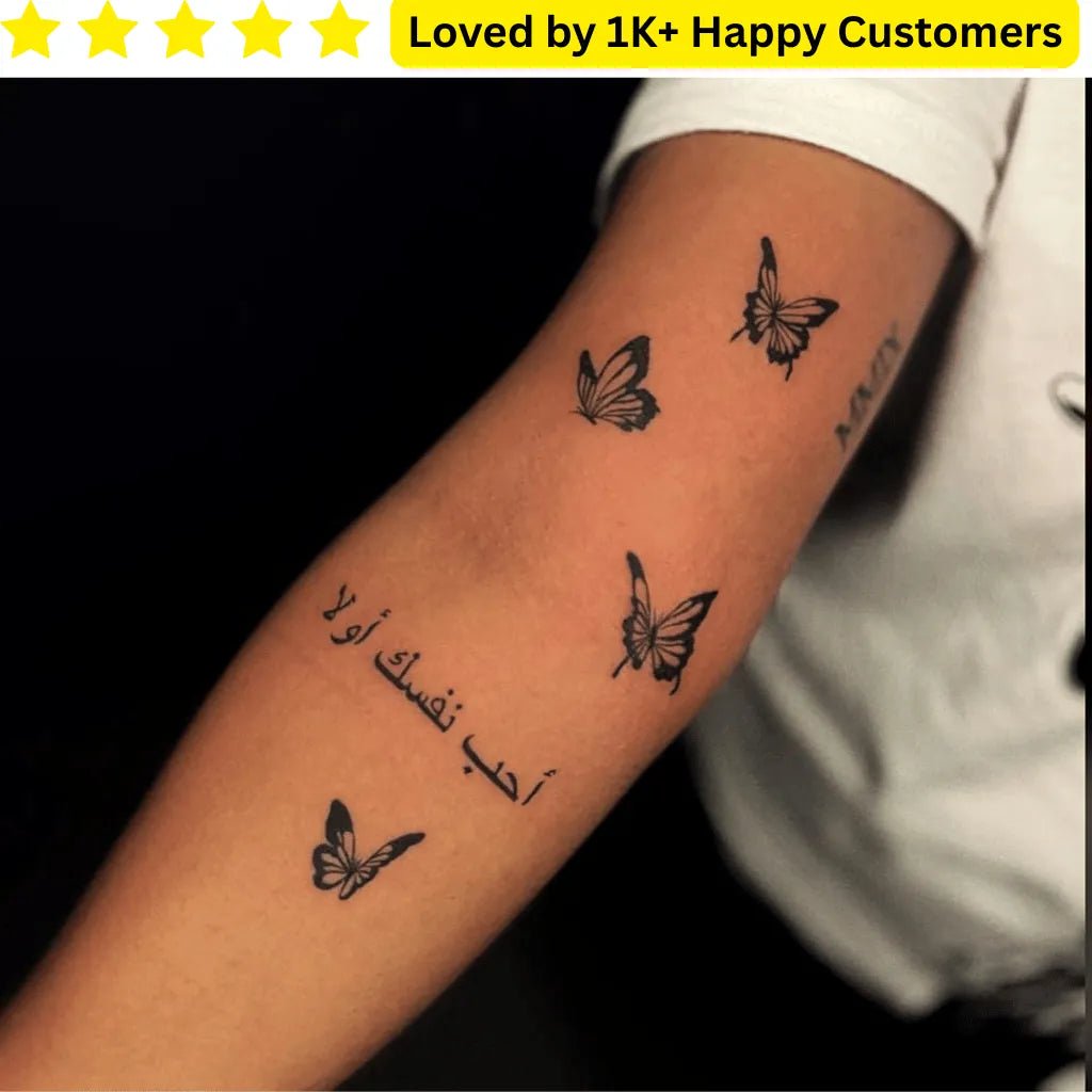 Butterfly Tattoo on Hand for Girl | Custom Temporary Tattoos - TeMaRo™ 🇿🇦
