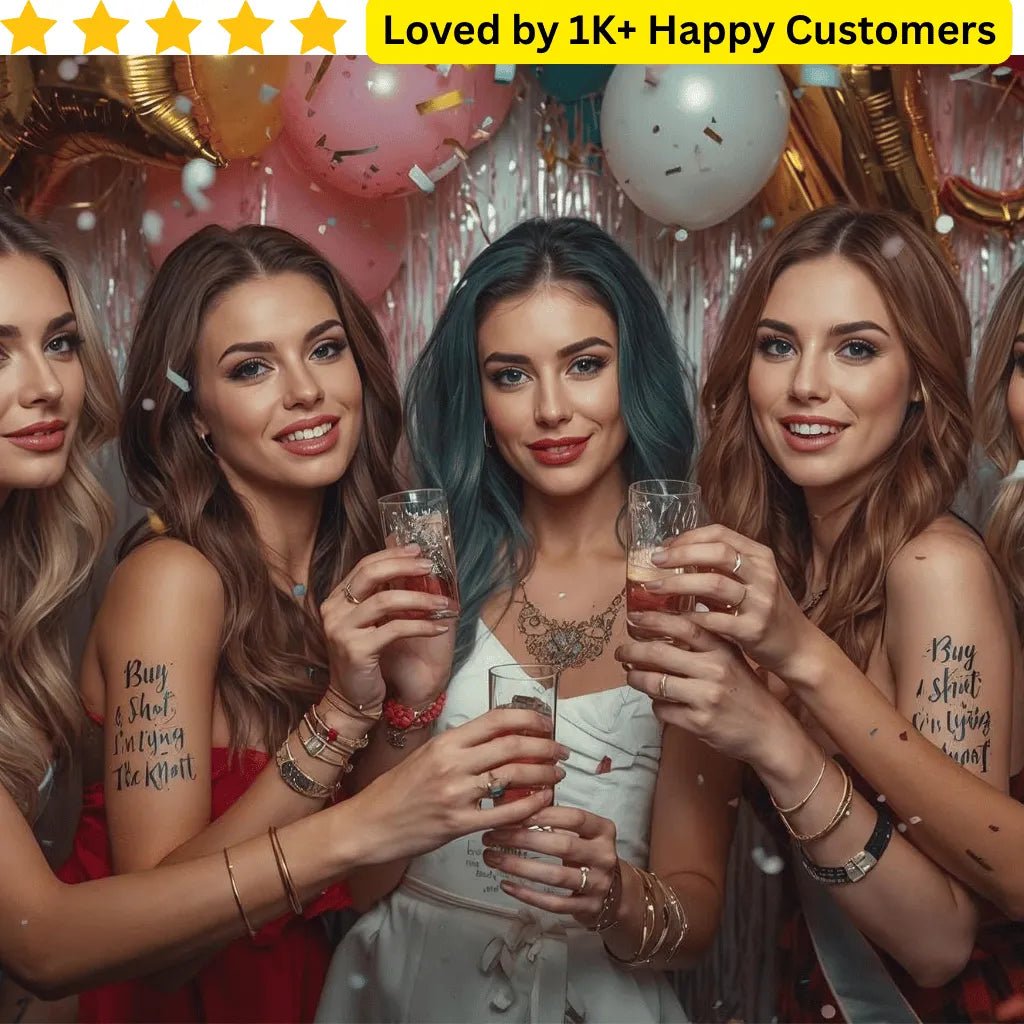 Tattoo Bachelorette Party Ideas – Custom Temporary Tattoos for Brides & Besties 🎉 - TeMaRo™ 🇿🇦