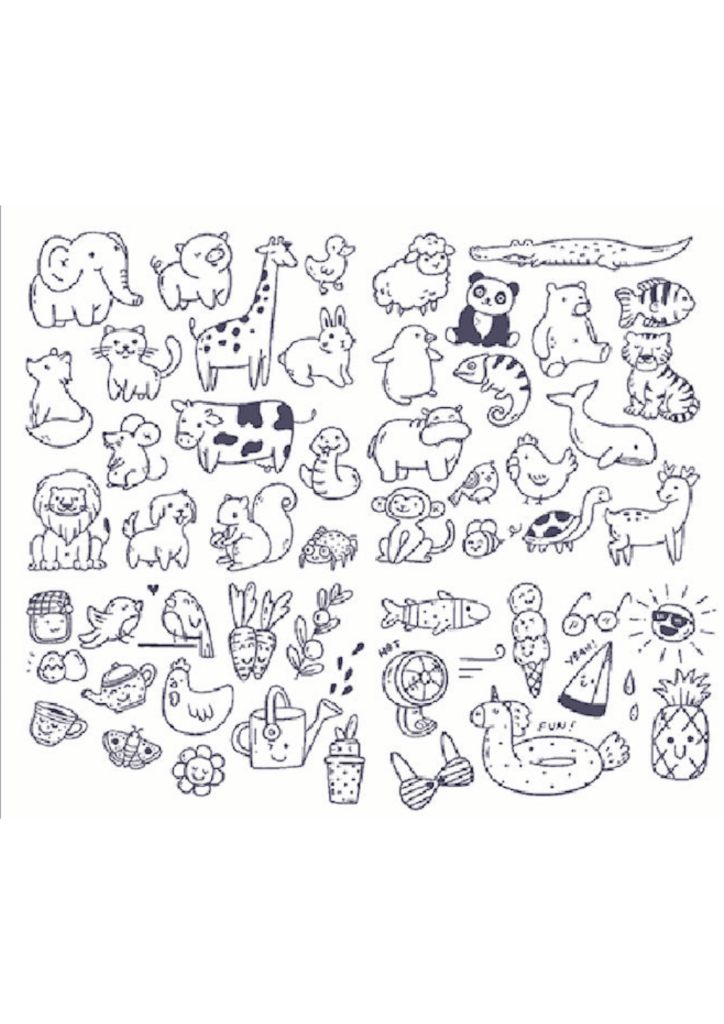 Tattoo Designs - Cute Animals Sheet - TeMaRo™