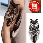Tattoo Sticker Bird - Effortless Owl Design - TeMaRo™ 🇿🇦
