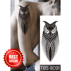 Tattoo Sticker Bird - Effortless Owl Design - TeMaRo™ 🇿🇦