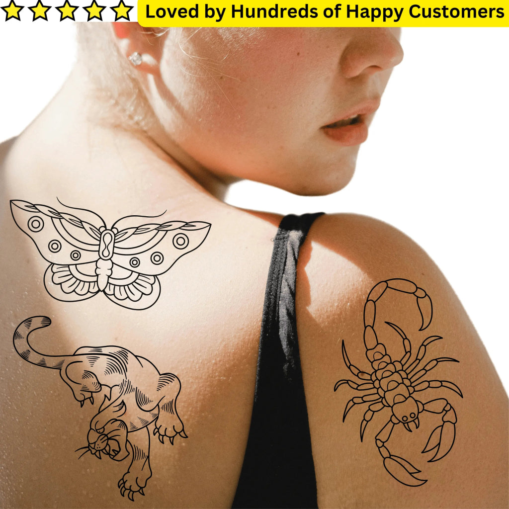 Tattooing Near Me: Stunning Temporary Tattoo Designs Awaits - TeMaRo™