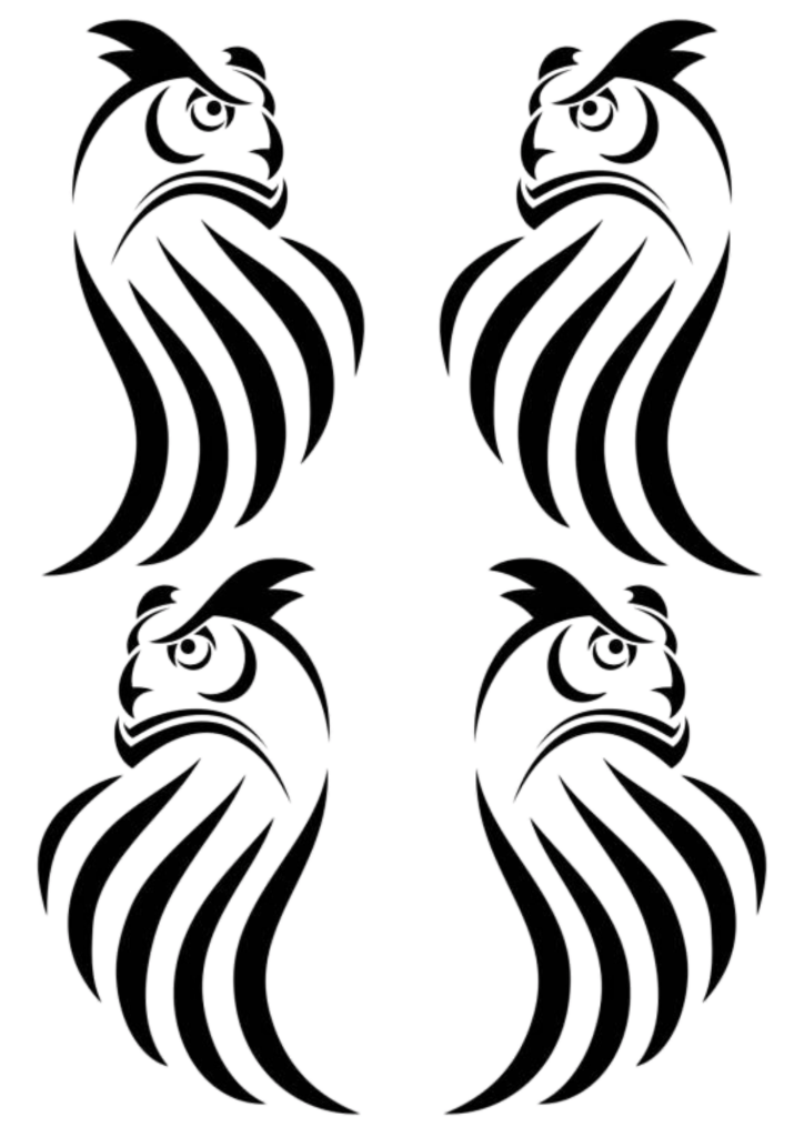 Tattoos for Men - Owl - TeMaRo™