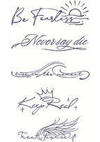 Tattoos for Women on Arm - Fearless - TeMaRo™